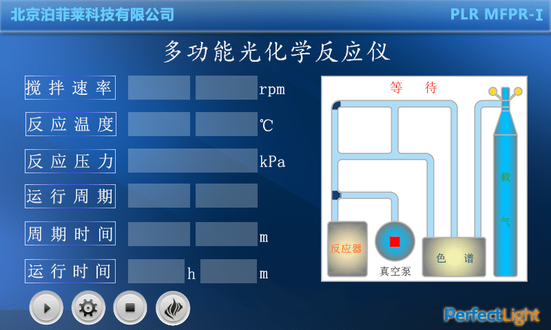 PLR MFPR-I多功能光化学反应仪操作界面
